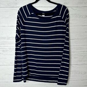 🌈 old navy long sleeve striped top size L